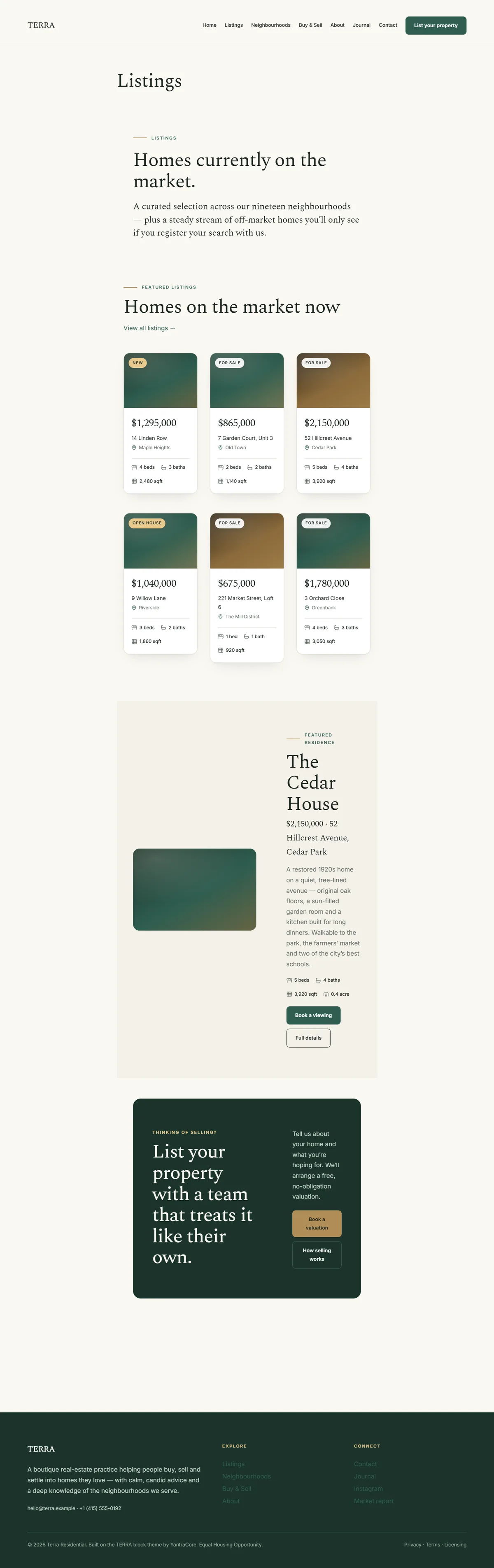TERRA — WordPress Real-Estate Theme — screenshot 5