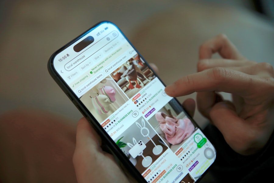 A shopper tapping through a mobile checkout, where every completed order carries the platform's per-sale fee
