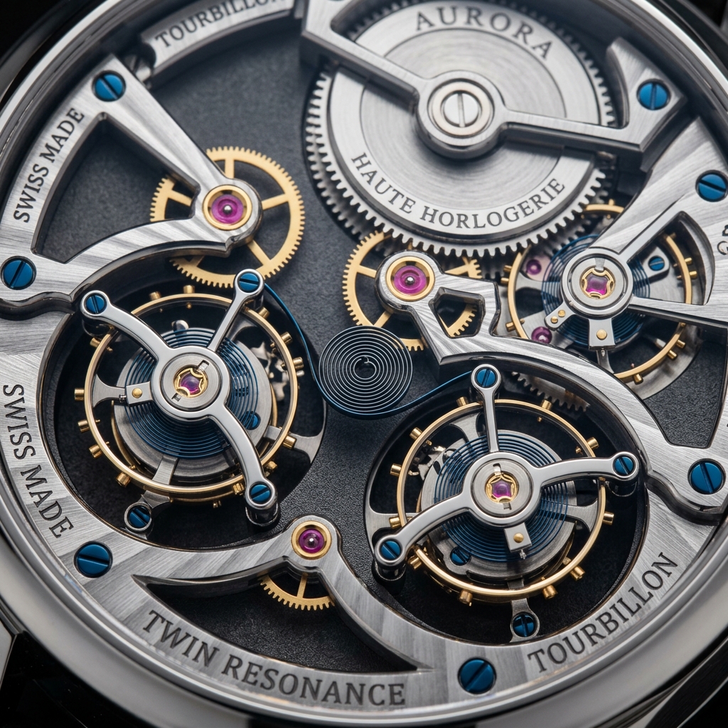 Tourbillon à Résonance Macro Detail