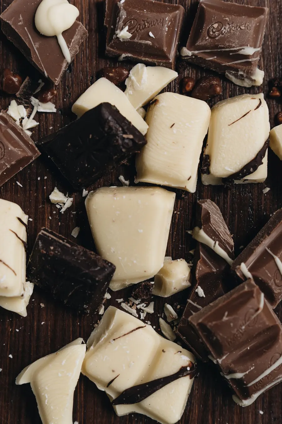 Close-up shot of chocolate bars