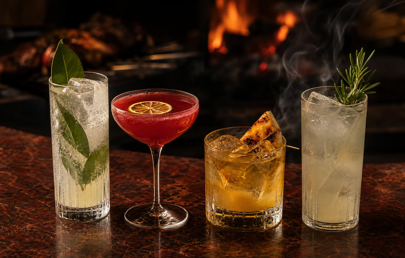 Colorful BRASA cocktails