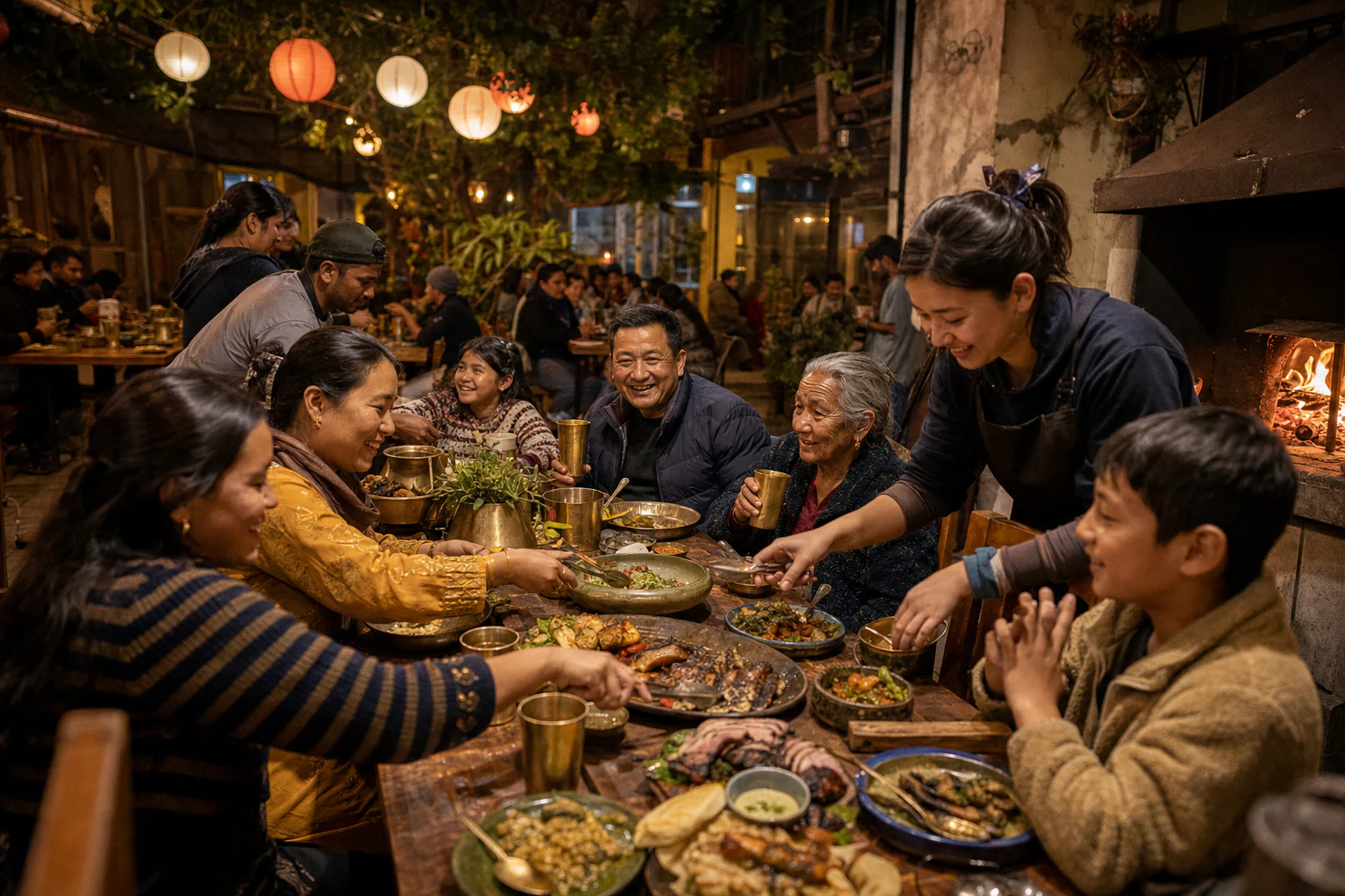 A community dinner at BRASA
