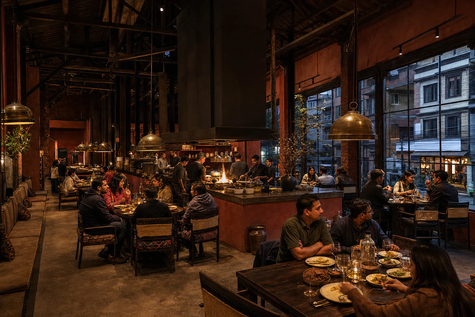 Jhamsikhel BRASA dining room