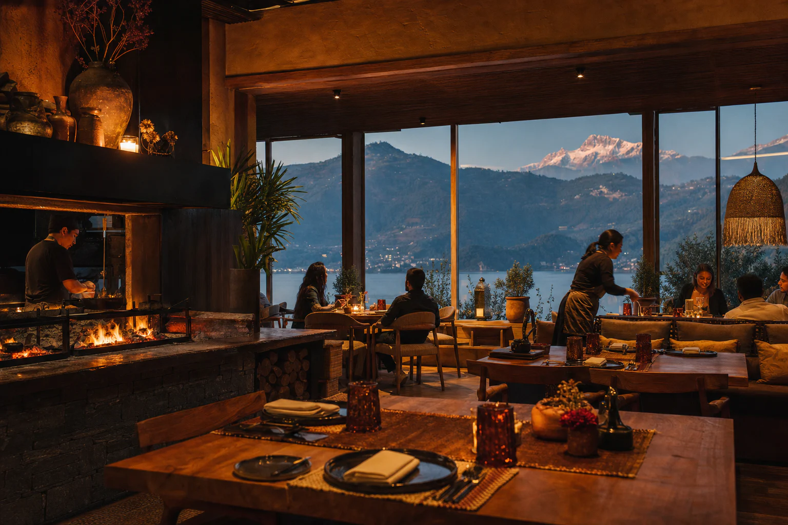 Lakeside BRASA dining room