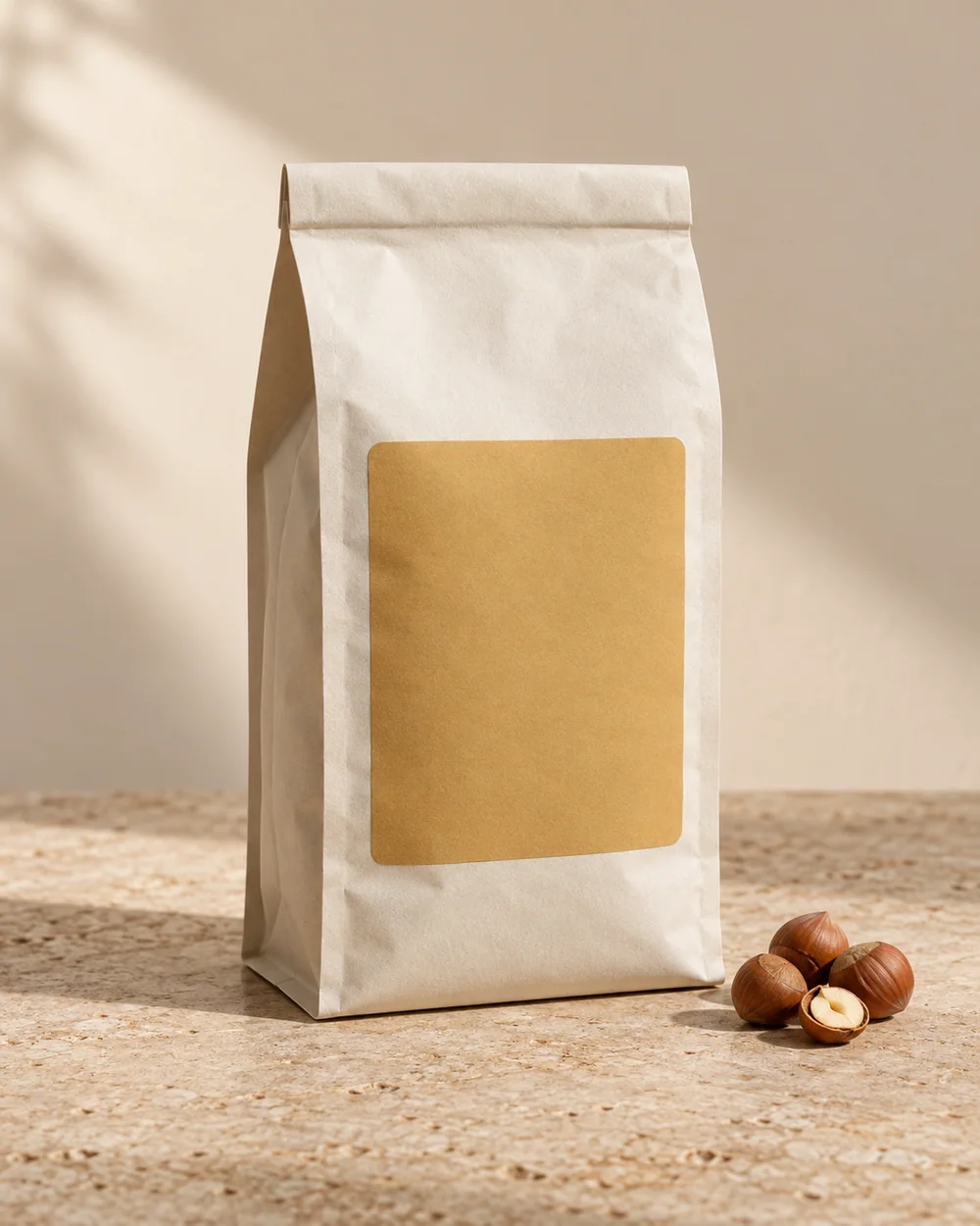 Unlabelled coffee bag representing Brazil Cerrado Califórnia