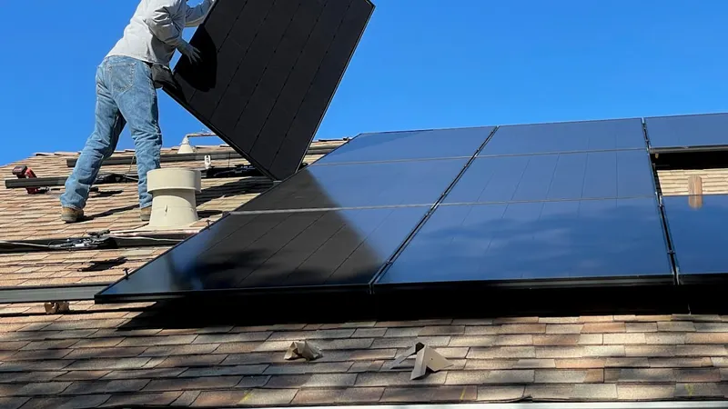Solar installation at Kessler Family Home, Lake Oswego, OR