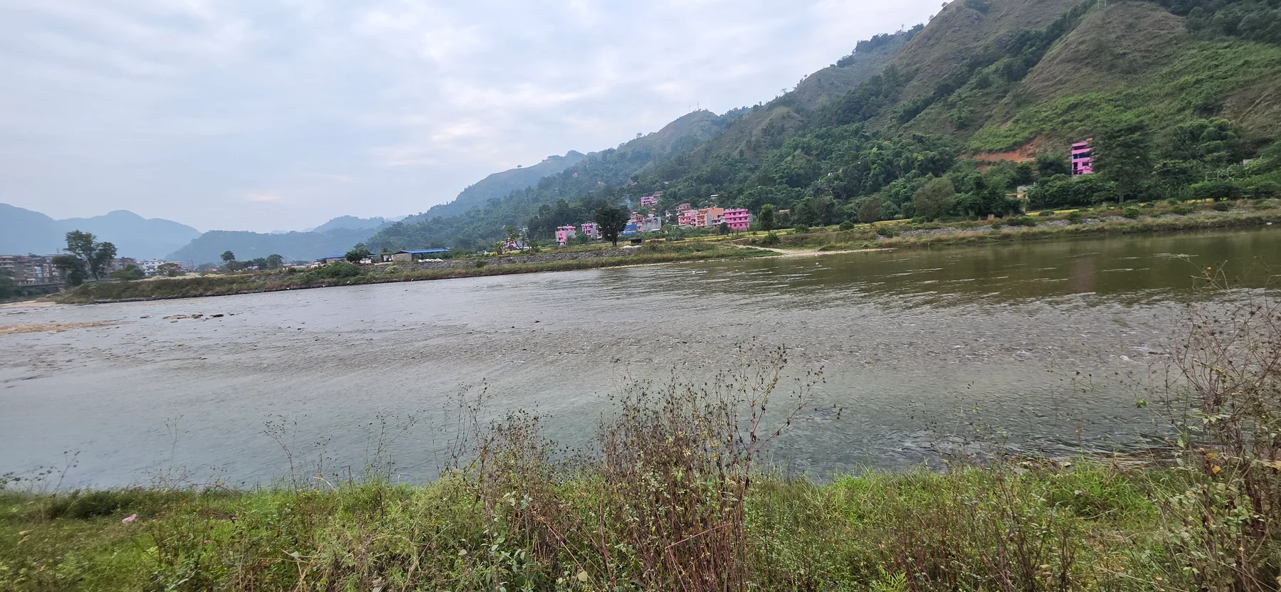 The river below the homestay — view 1