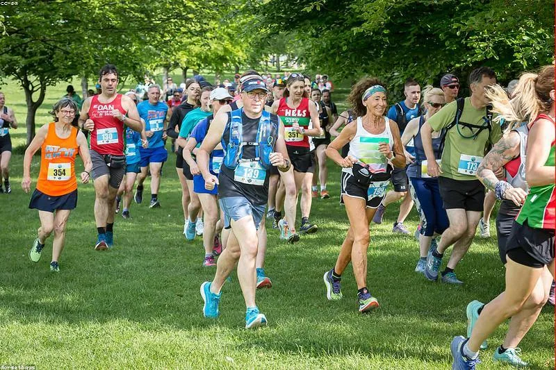 Participants in the KINDRED 10K charity run raising funds for community programmes