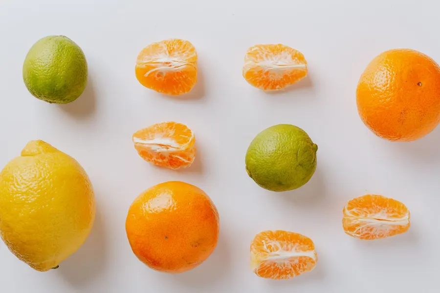 Citrus fruit evoking a fragrance's top notes