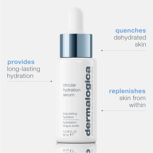 circular hydration serum with hyaluronic acid professional skincare product