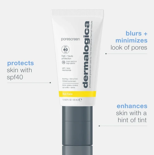 porescreen mineral sunscreen spf40 professional skincare product