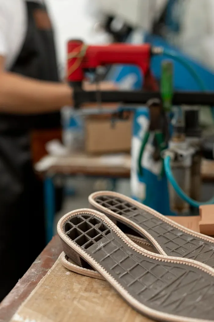 Close-up of a balanced midsole cushioning stack