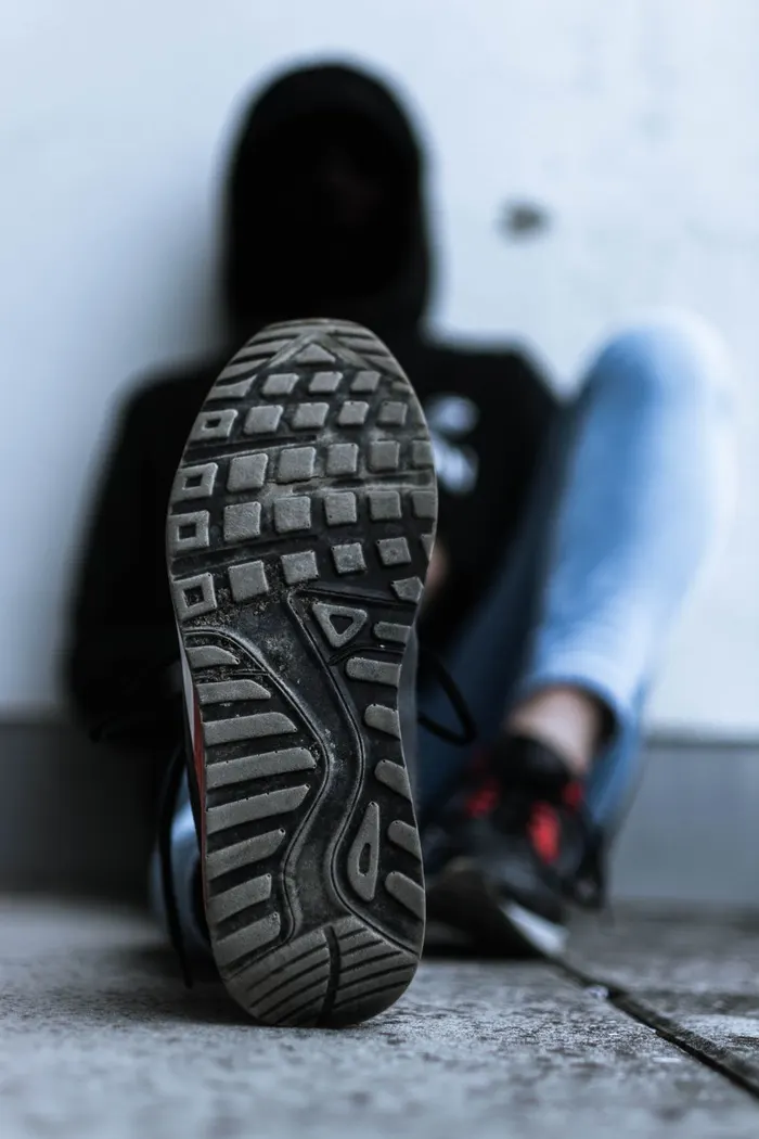 Close-up of a low-profile minimal-drop outsole
