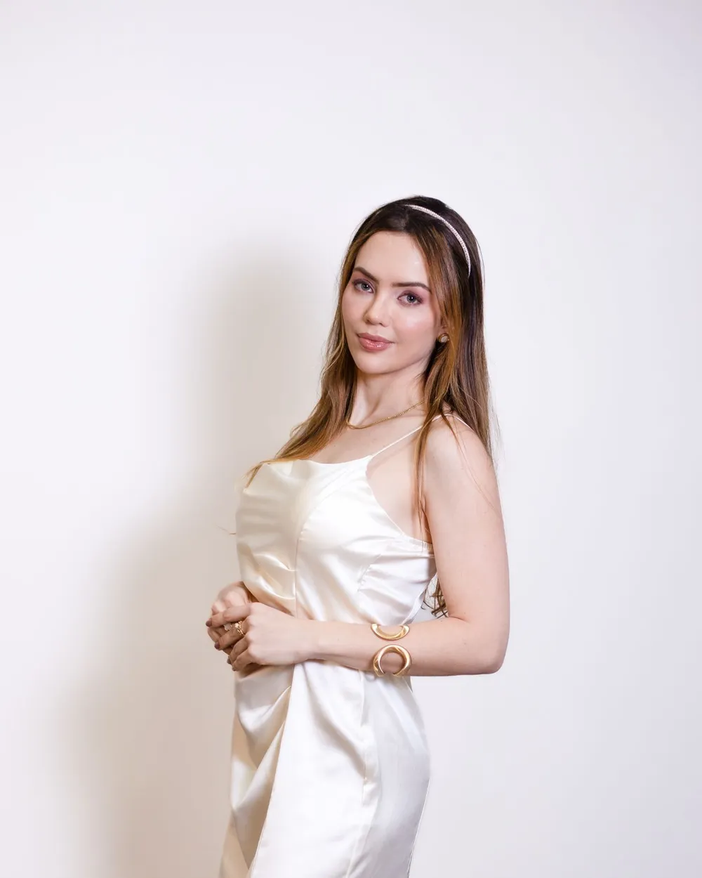Ivory Bias Slip — Washed silk, adjustable strap