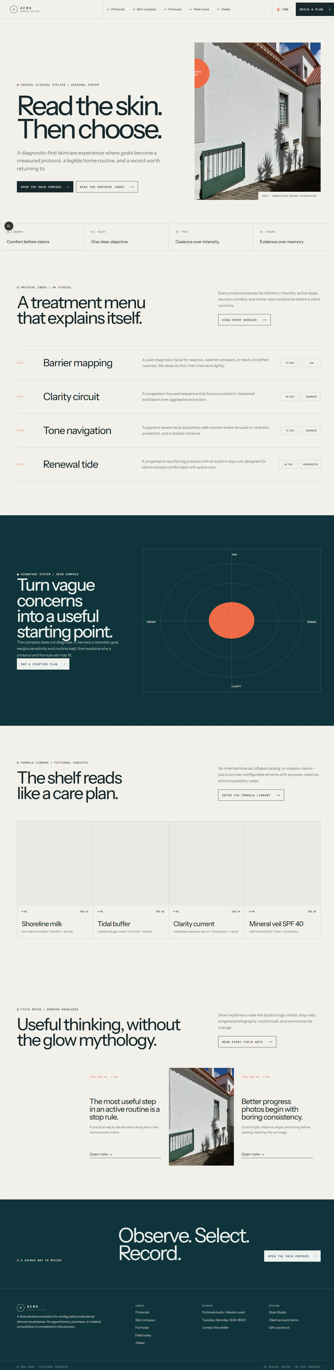 AERA template preview