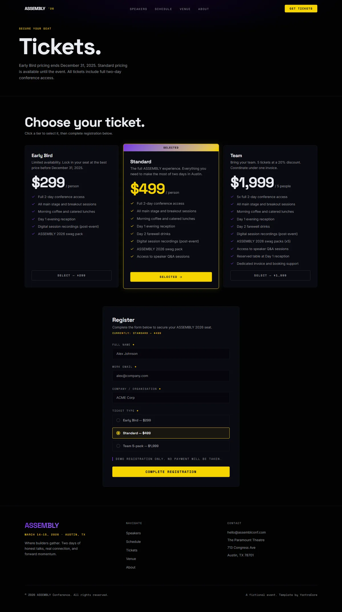 ASSEMBLY — Conference & Event screenshot 5