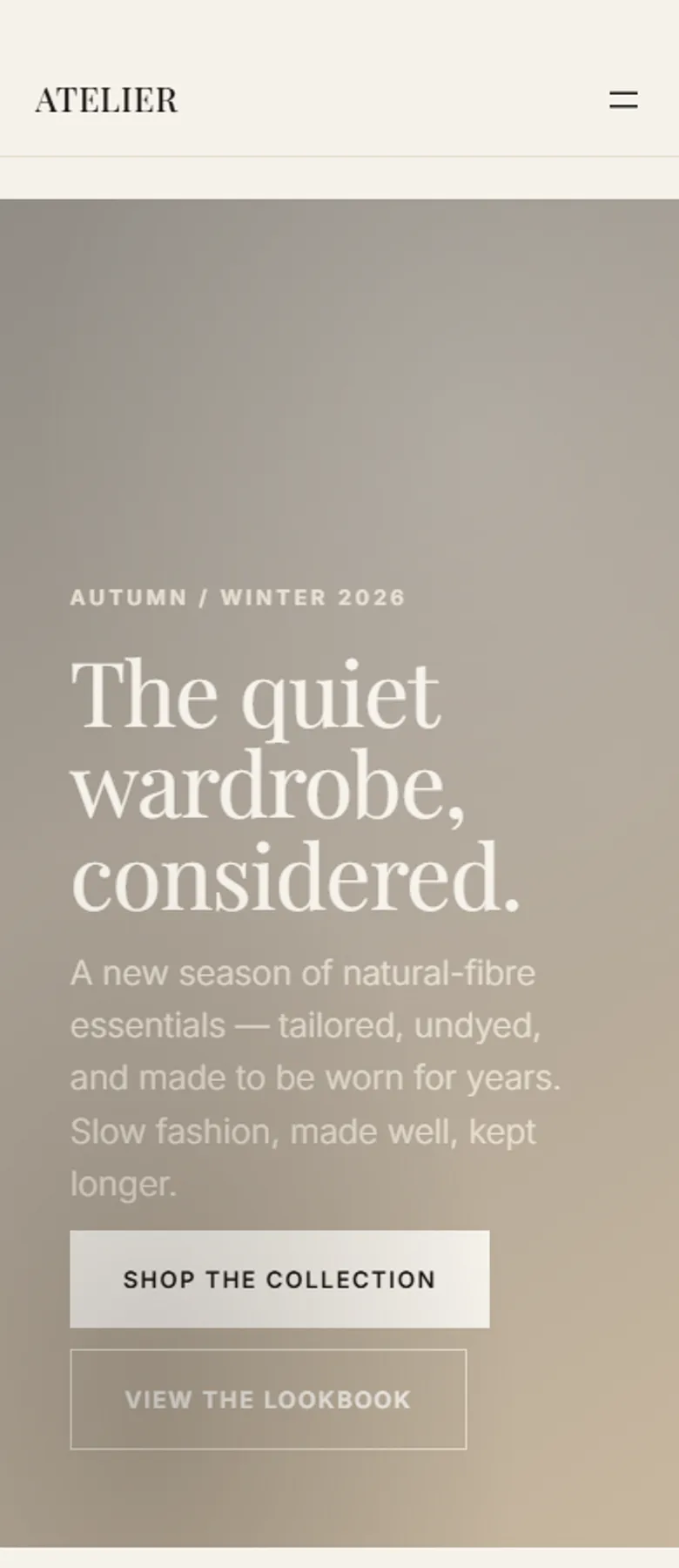 ATELIER — WooCommerce Fashion Theme screenshot 6
