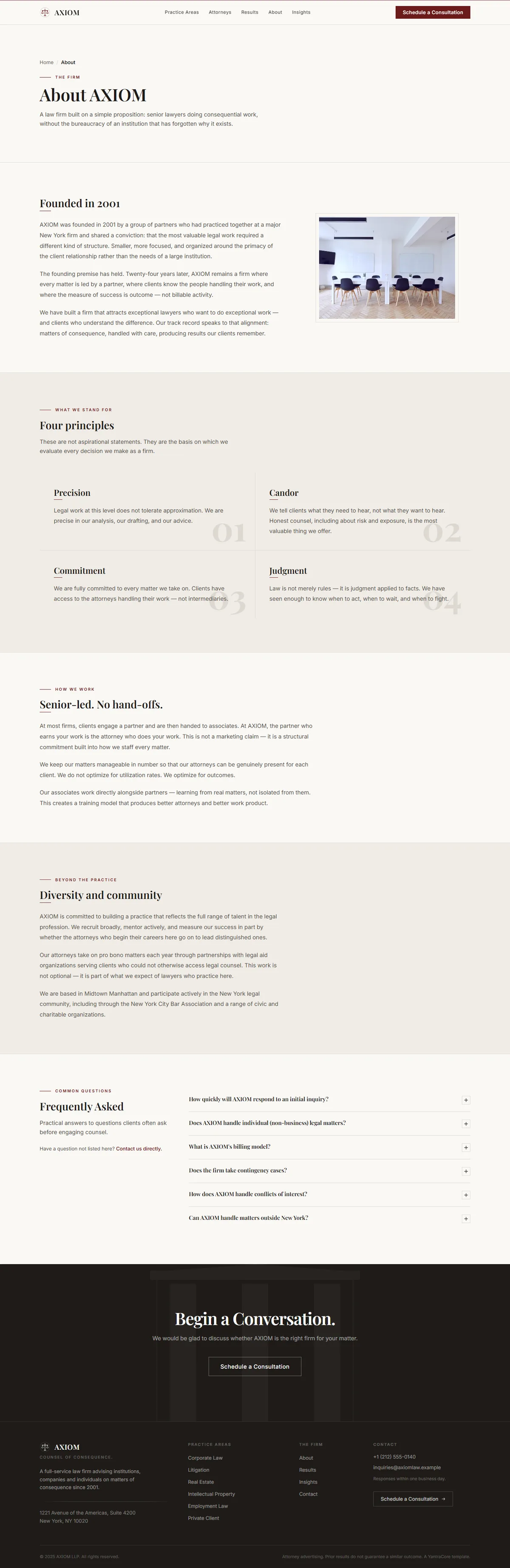 AXIOM — Law Firm screenshot 2