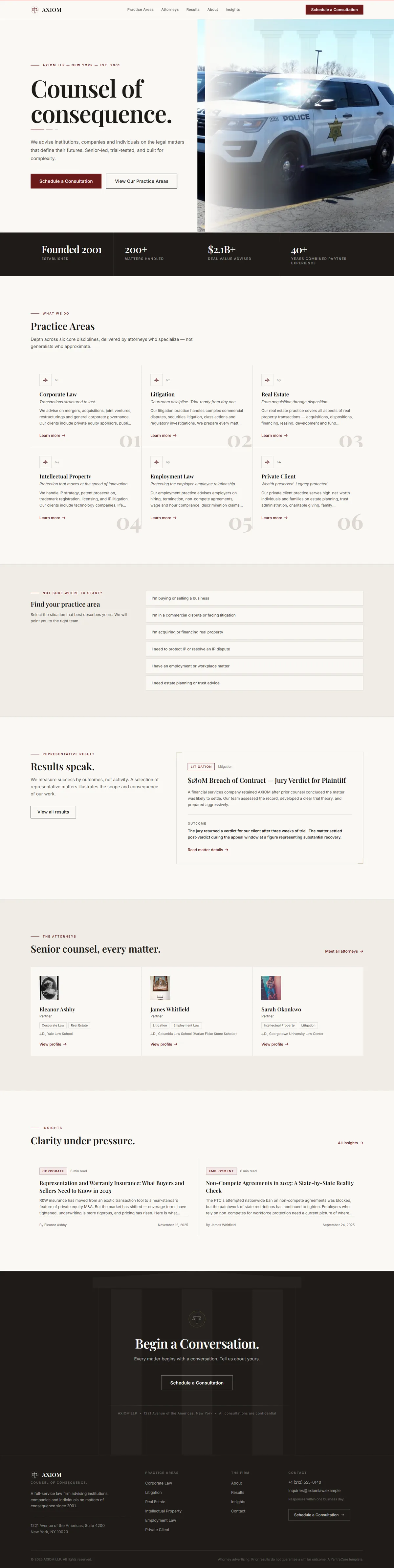 AXIOM — Law Firm screenshot 1