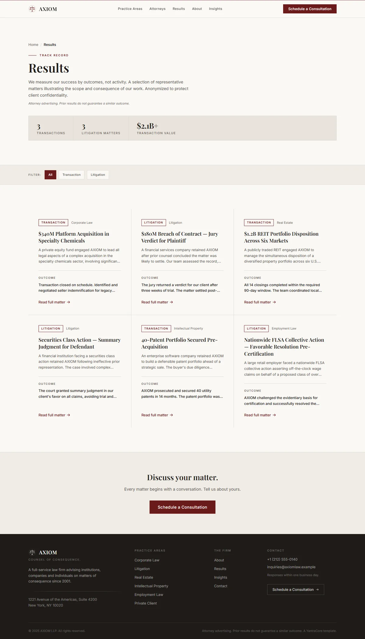 AXIOM — Law Firm screenshot 6