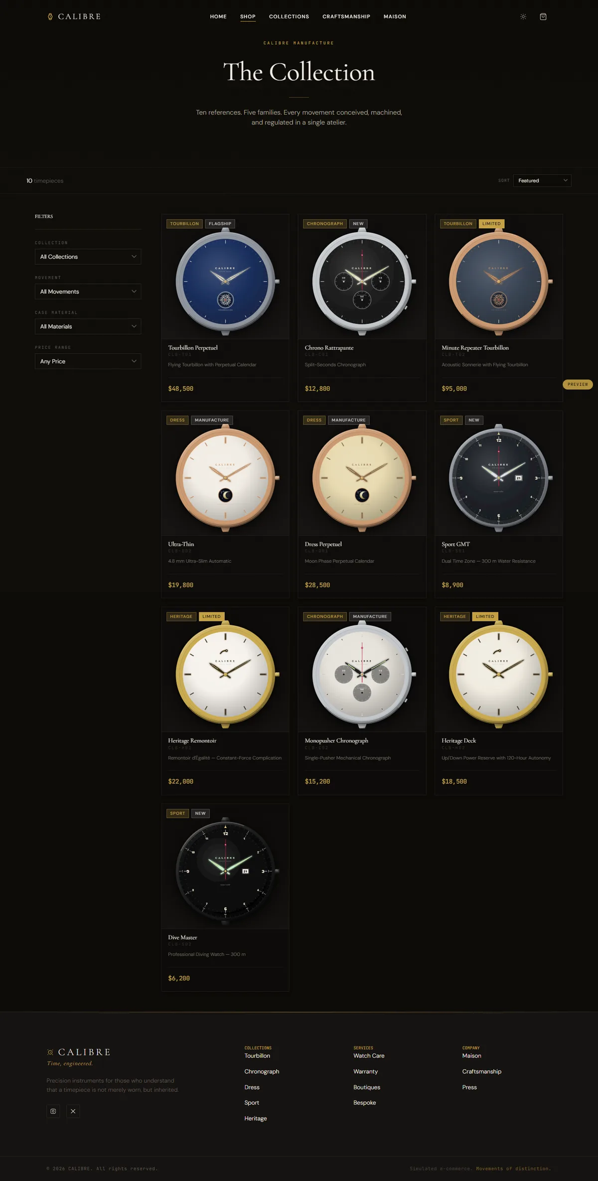 CALIBRE — Fine Watches screenshot 5