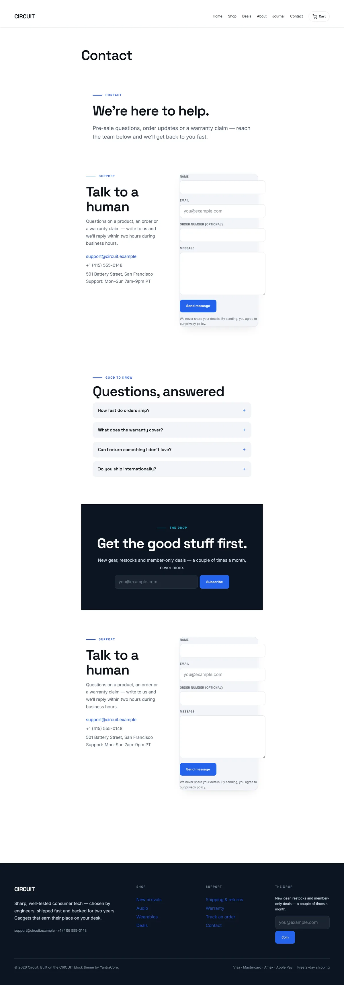 CIRCUIT — WooCommerce Electronics Theme screenshot 4