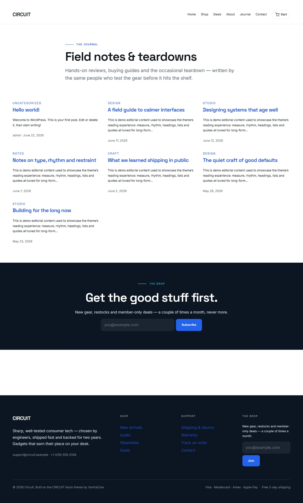 CIRCUIT — WooCommerce Electronics Theme screenshot 5