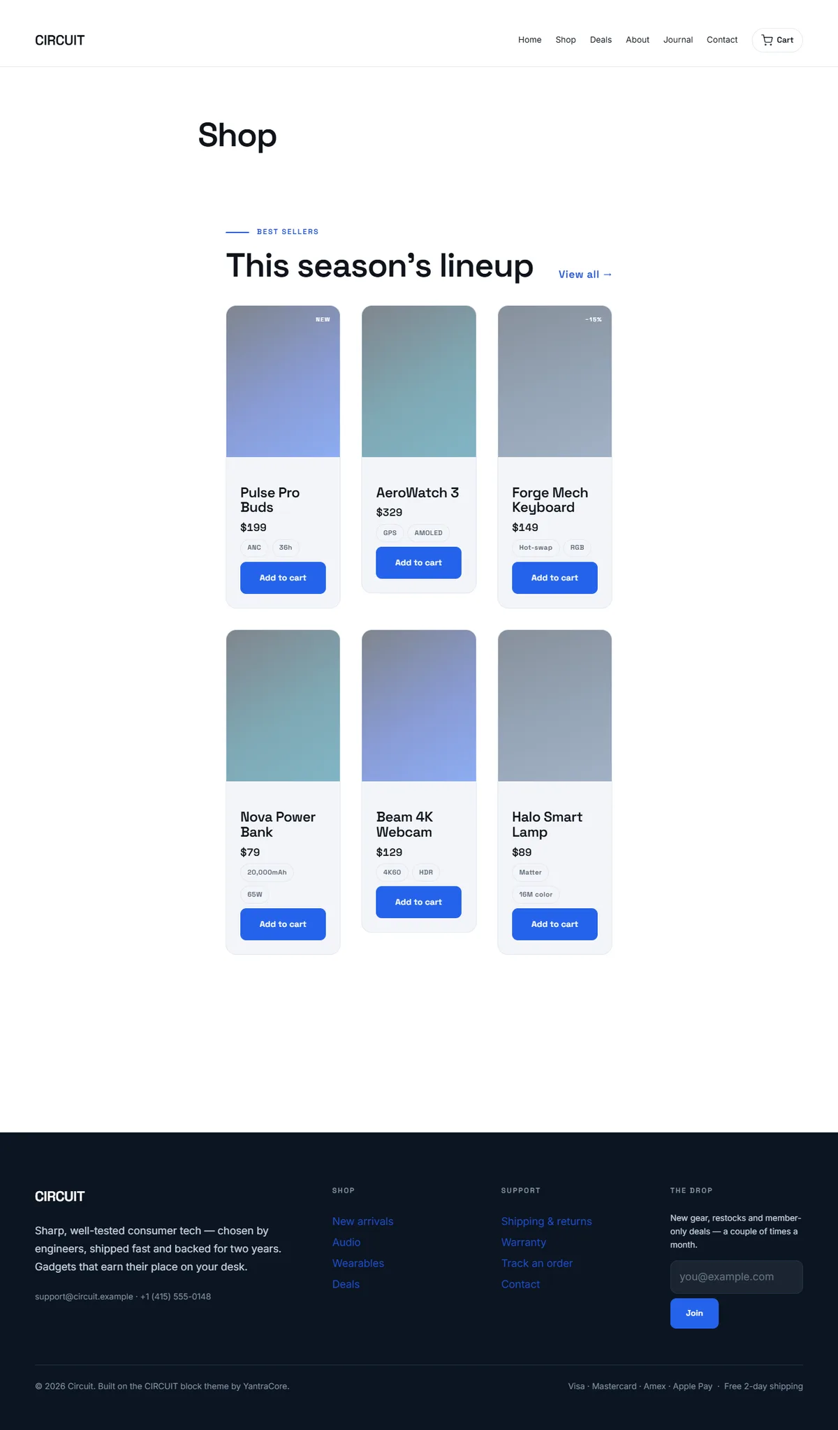 CIRCUIT — WooCommerce Electronics Theme screenshot 6