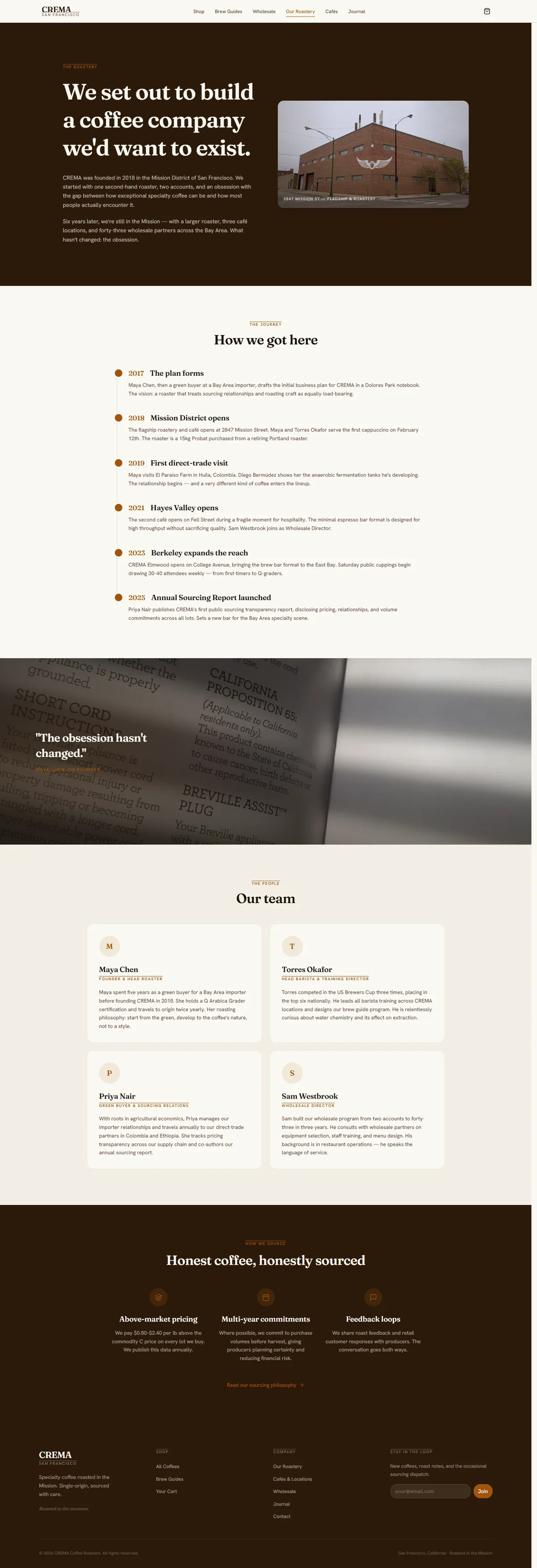 CREMA — Specialty Coffee Roaster & Café screenshot 2