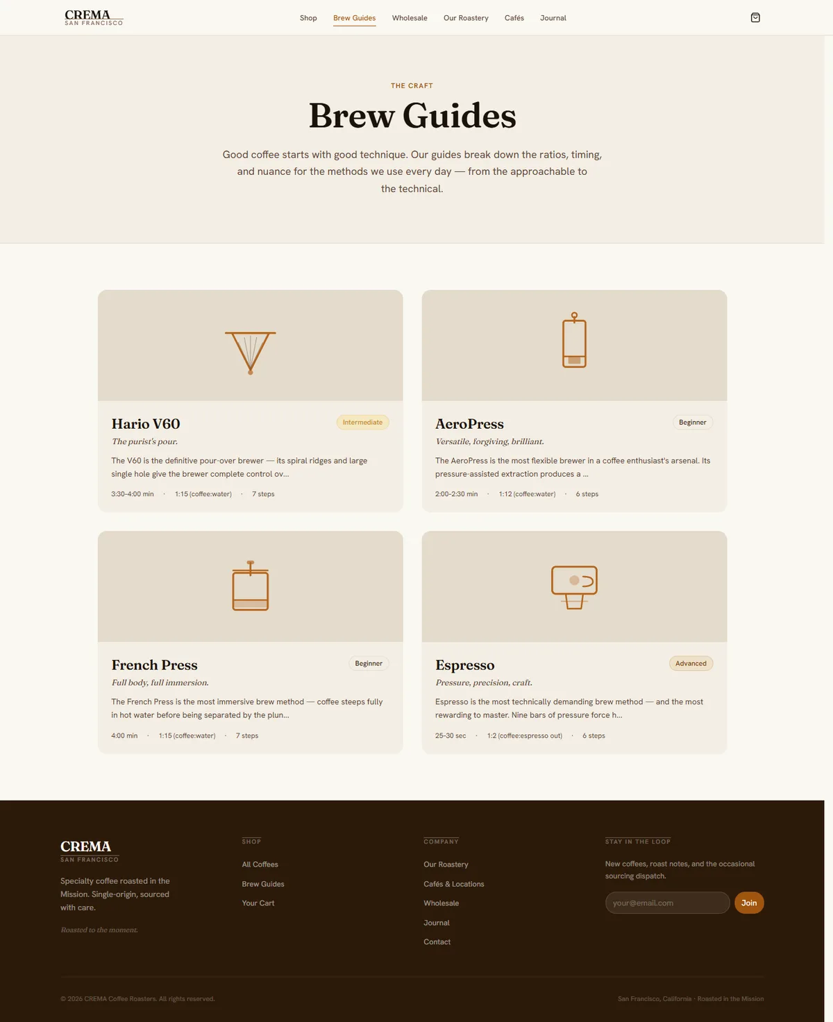 CREMA — Specialty Coffee Roaster & Café screenshot 3