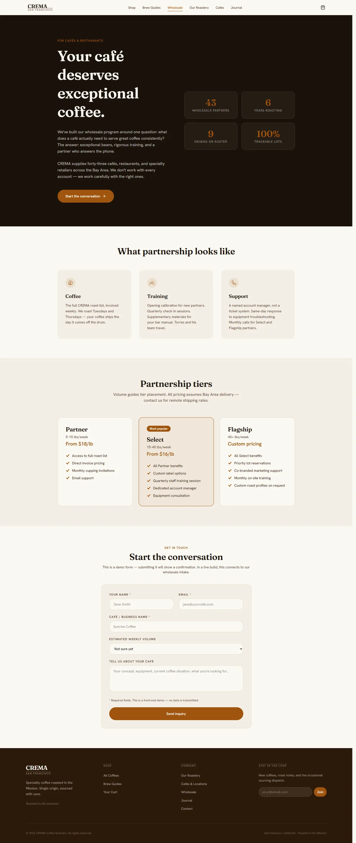 CREMA — Specialty Coffee Roaster & Café screenshot 6