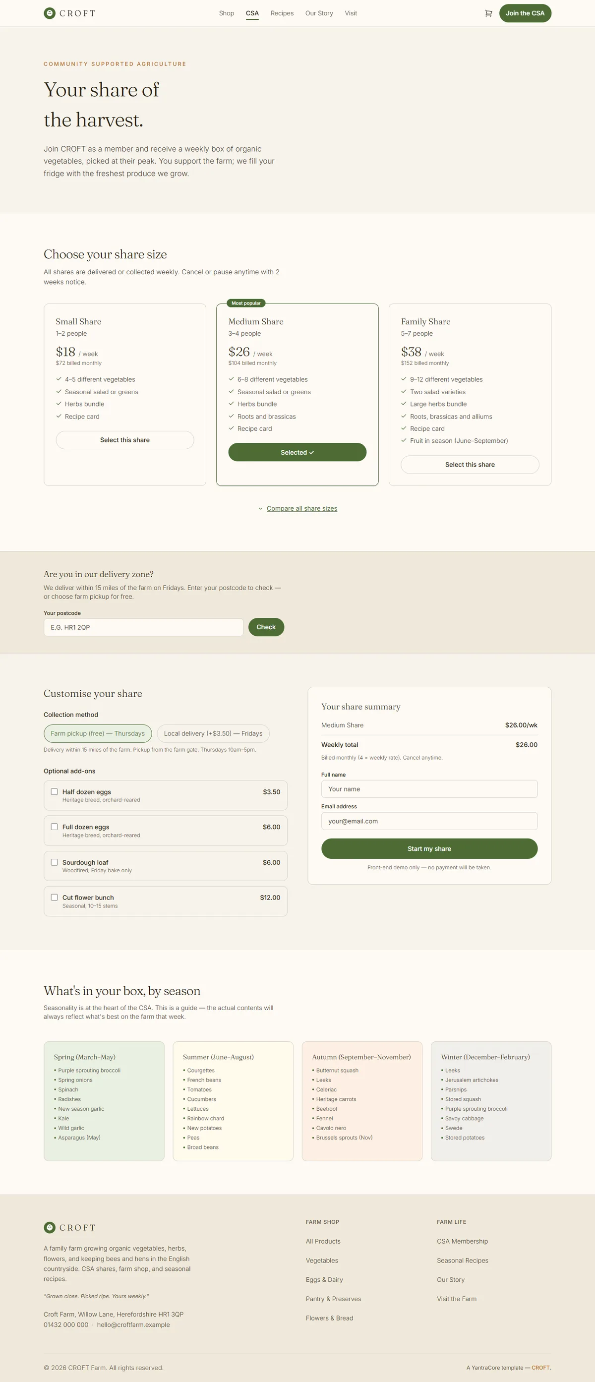 CROFT — Farm-to-Table & CSA Shop screenshot 3