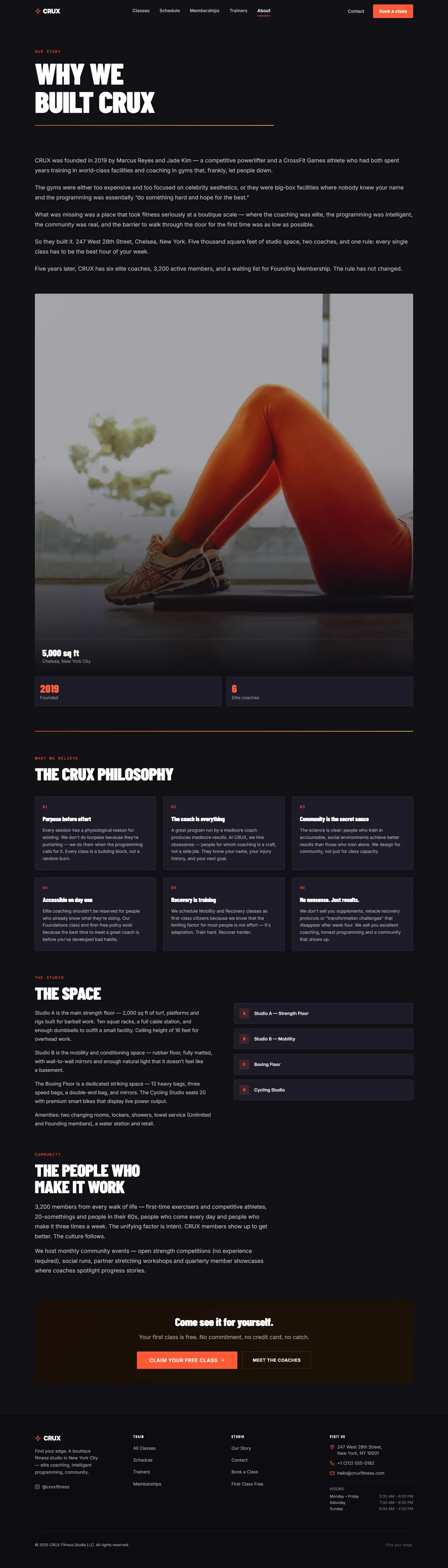 CRUX — Boutique Fitness Studio screenshot 6