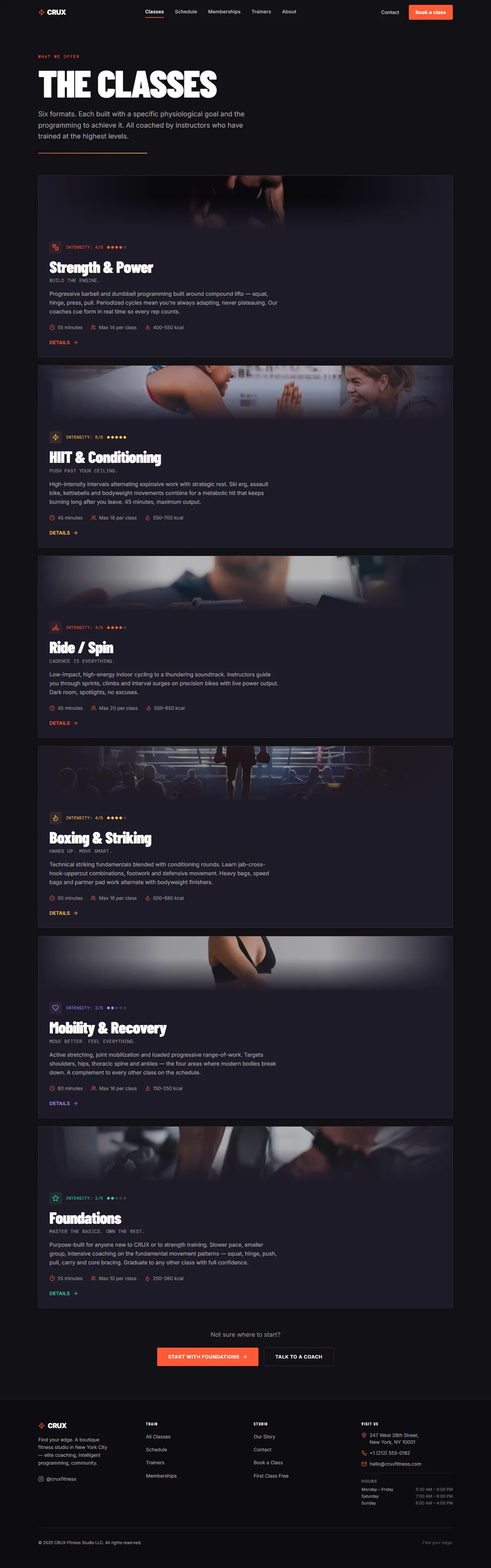 CRUX — Boutique Fitness Studio screenshot 3