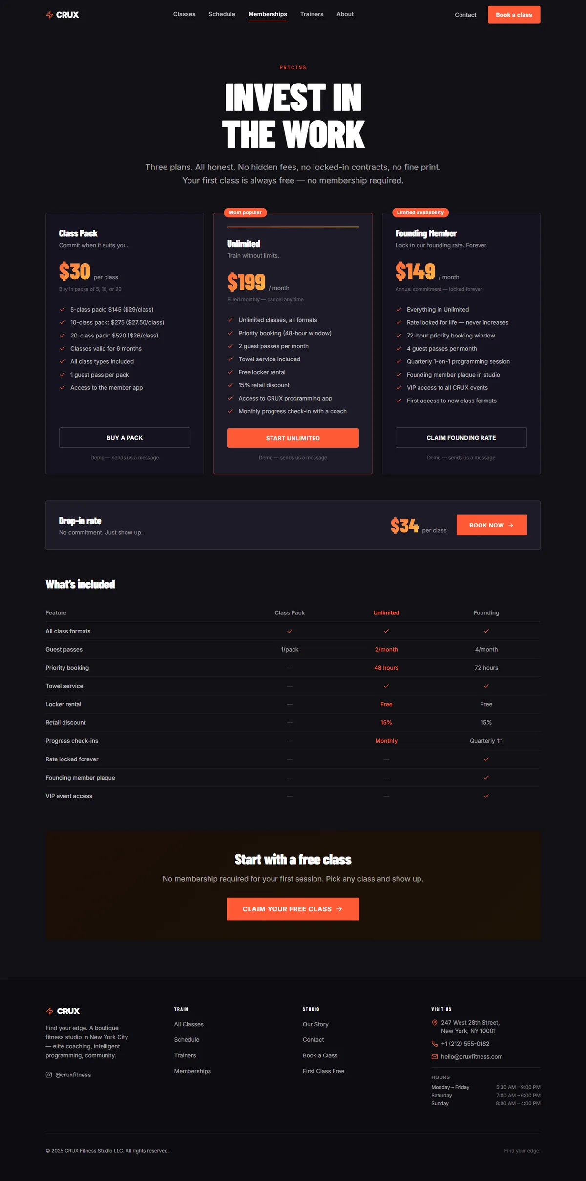 CRUX — Boutique Fitness Studio screenshot 4