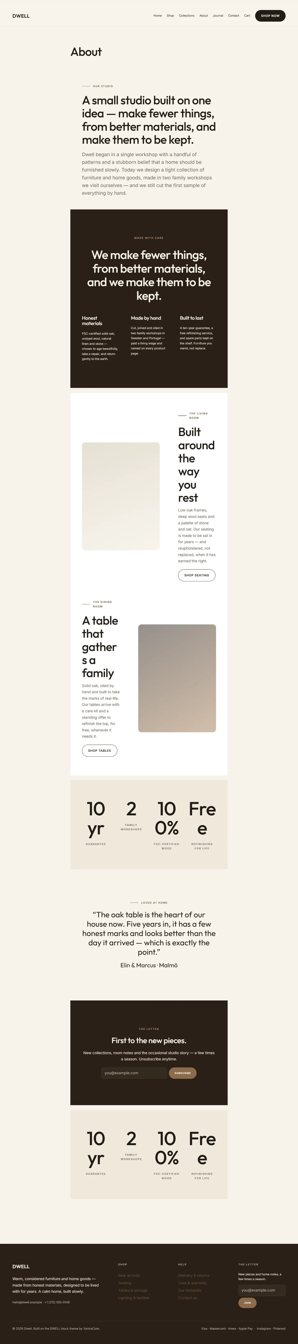 DWELL — WooCommerce Furniture & Home-Goods Theme screenshot 2