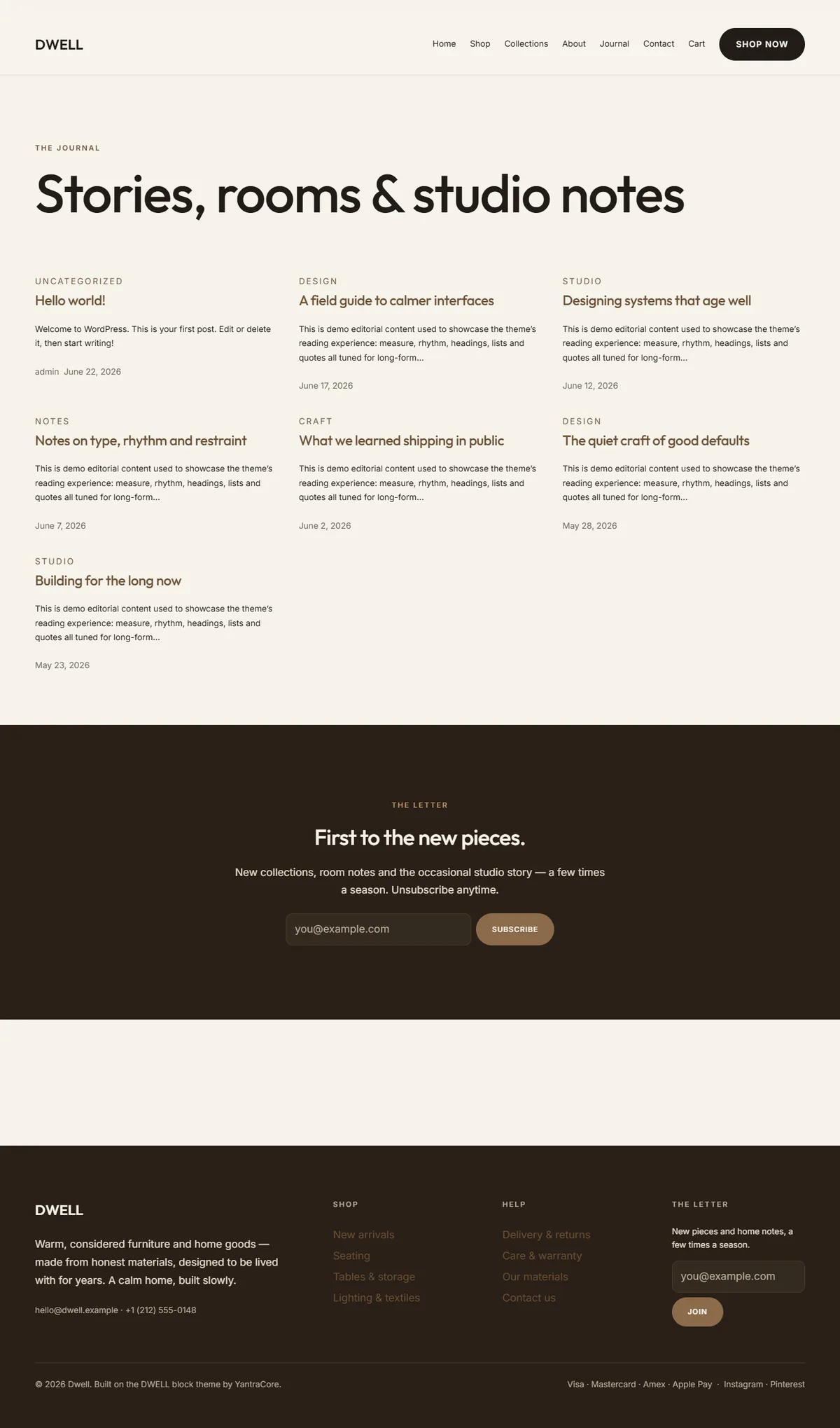 DWELL — WooCommerce Furniture & Home-Goods Theme screenshot 5
