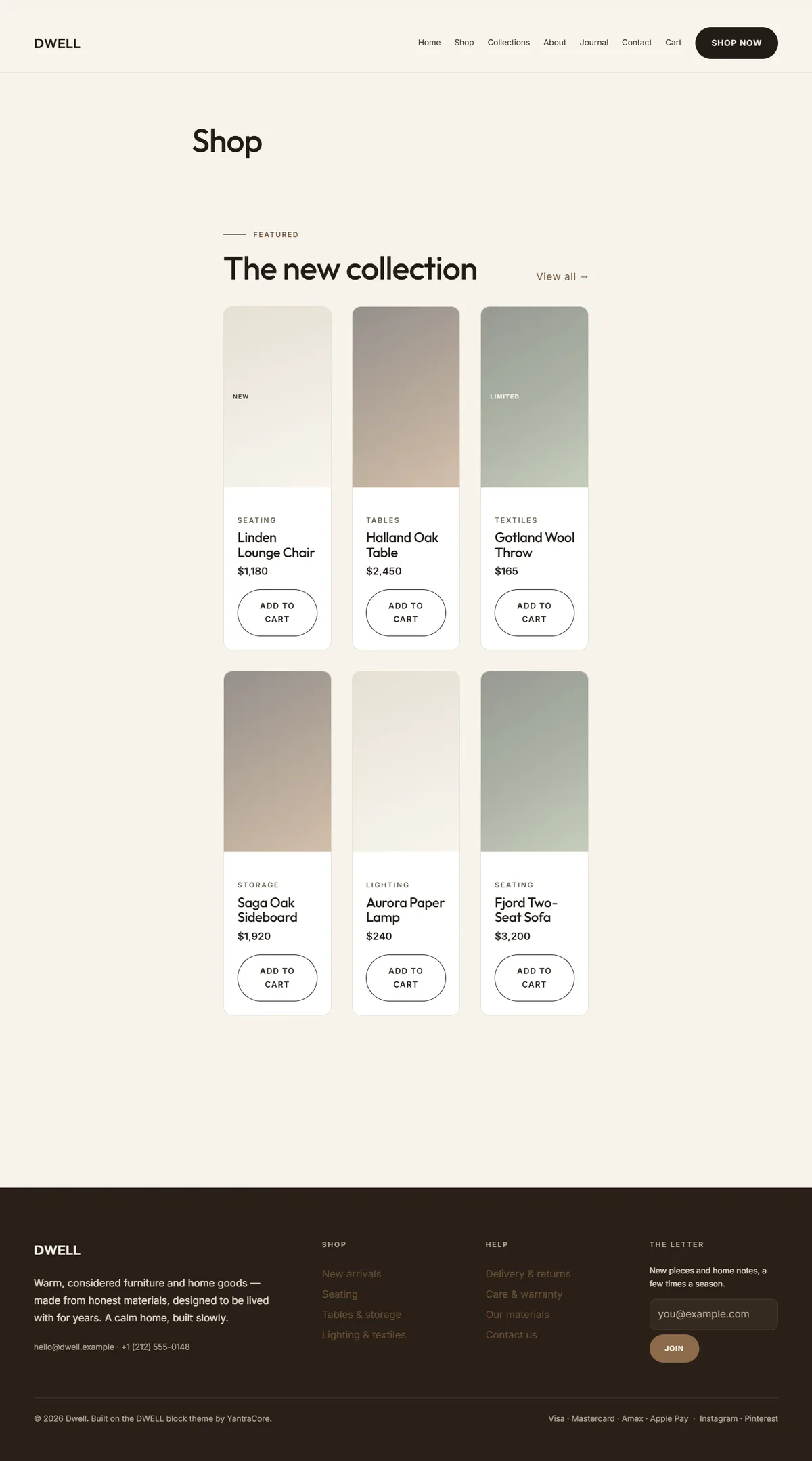 DWELL — WooCommerce Furniture & Home-Goods Theme screenshot 6