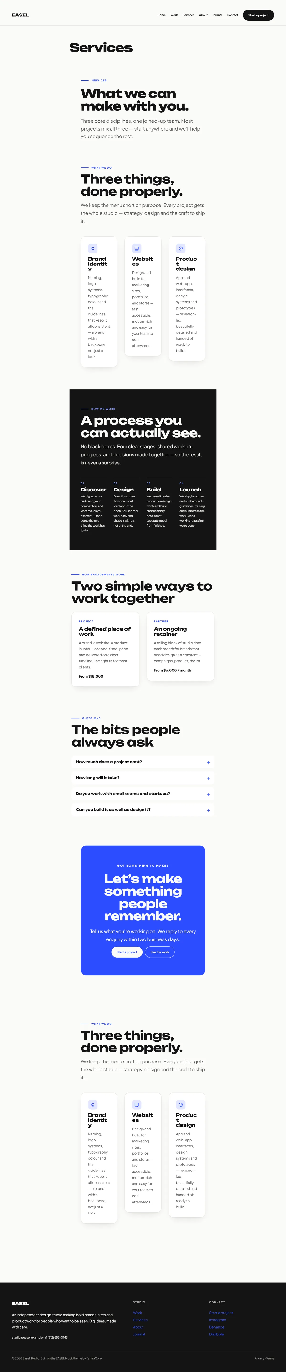 EASEL — WordPress Portfolio Theme screenshot 5