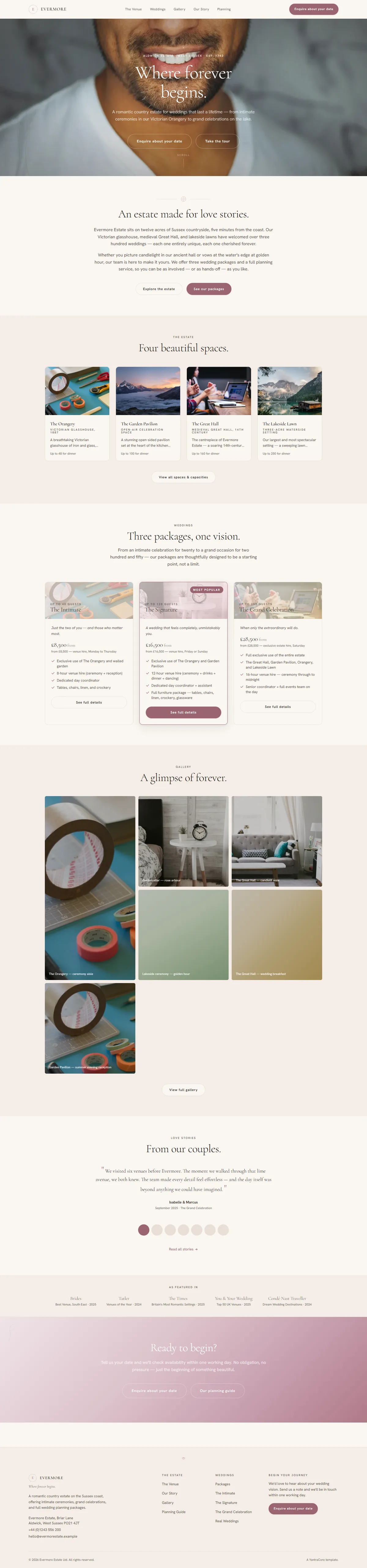 EVERMORE — Wedding Venue & Planner screenshot 1