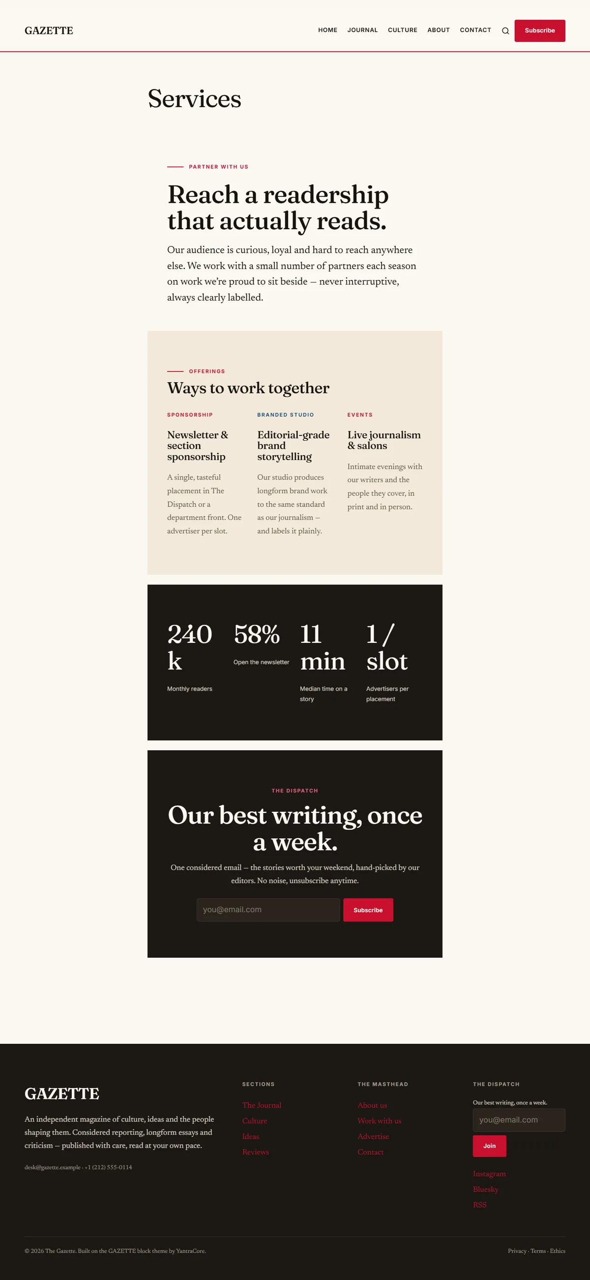 GAZETTE — WordPress Magazine Theme screenshot 5