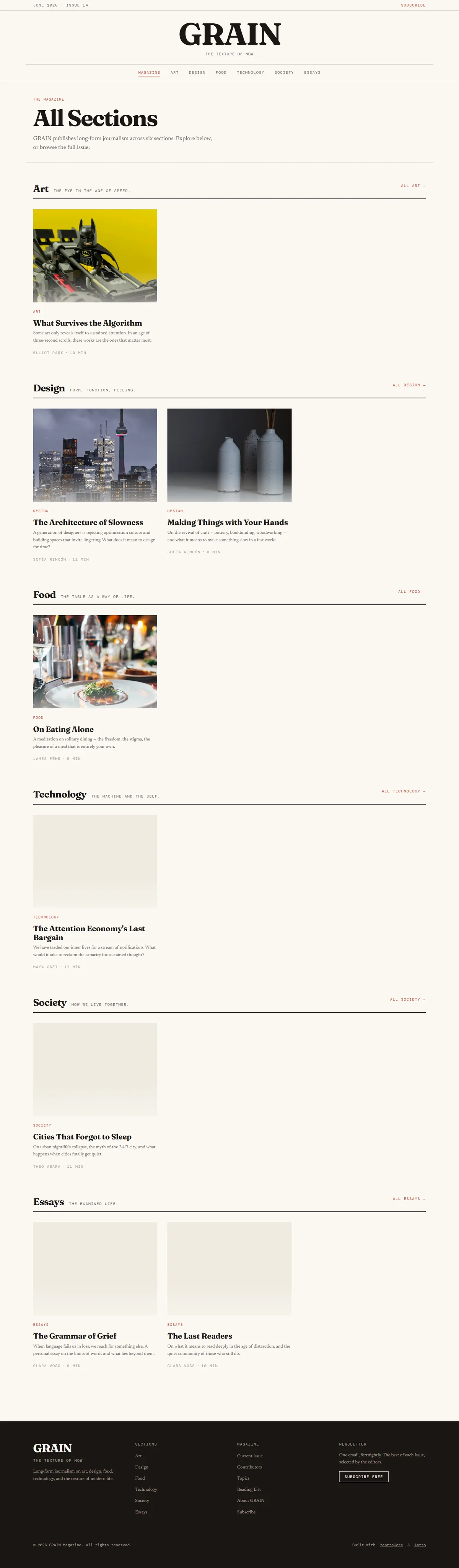 GRAIN — Digital Culture Magazine screenshot 2