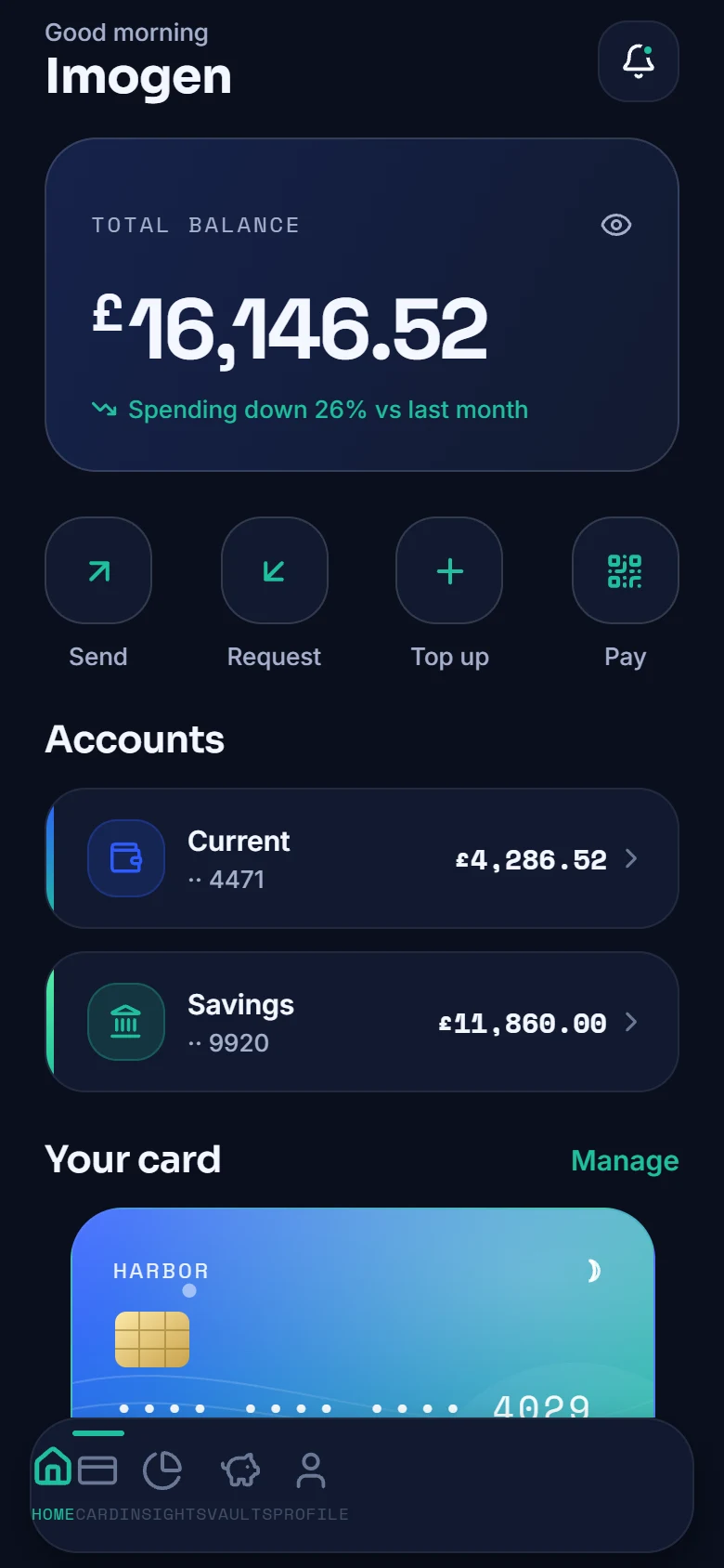 HARBOR — Neobank & Mobile Banking screenshot 1