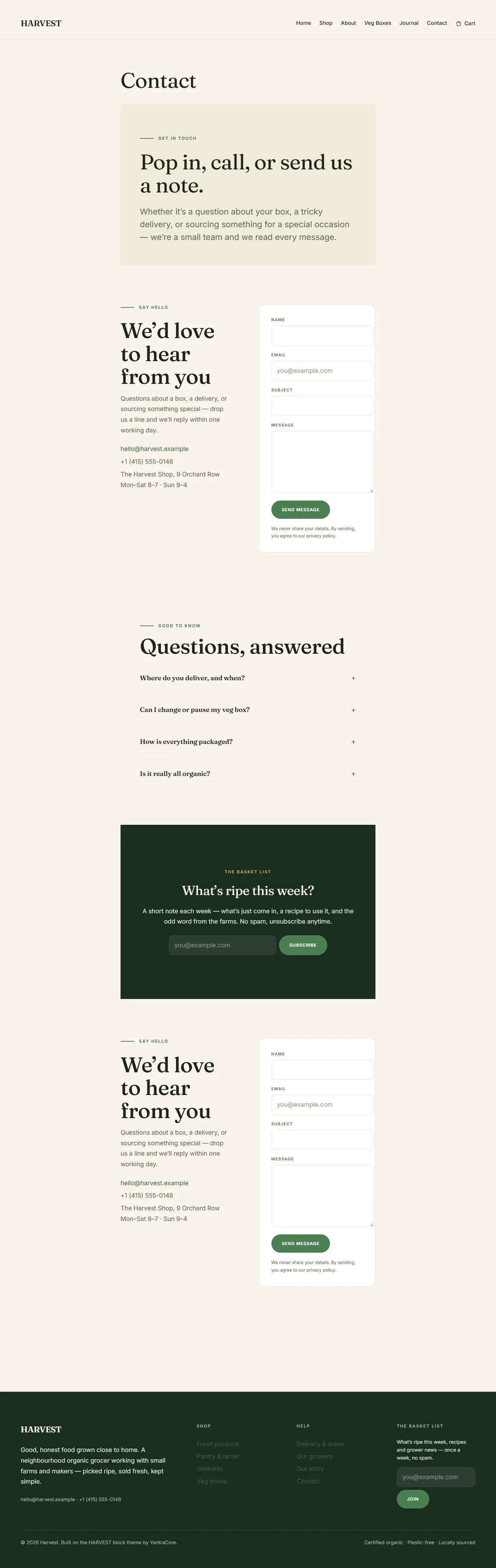 HARVEST — WooCommerce Organic Grocery Theme screenshot 3