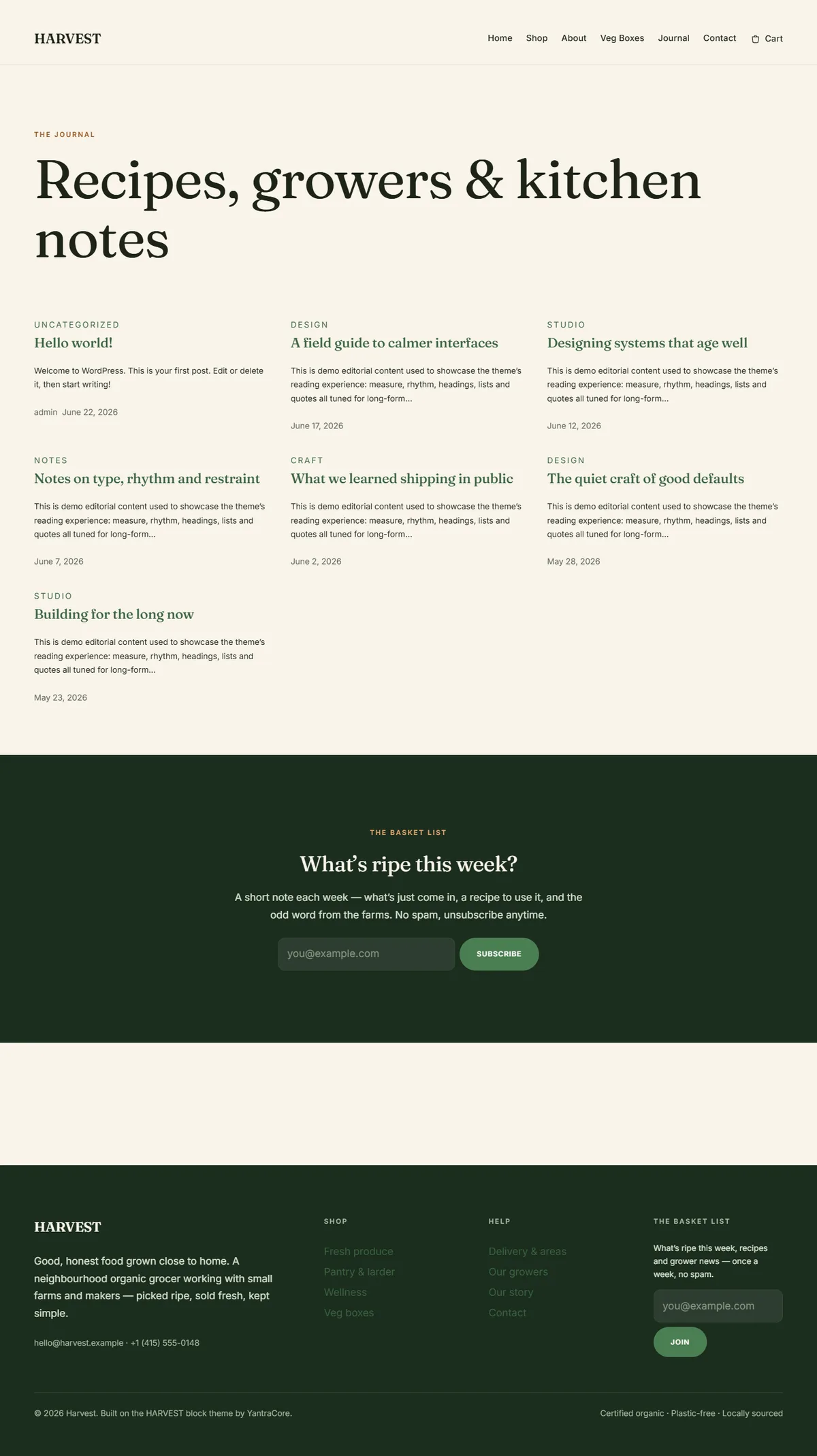 HARVEST — WooCommerce Organic Grocery Theme screenshot 4