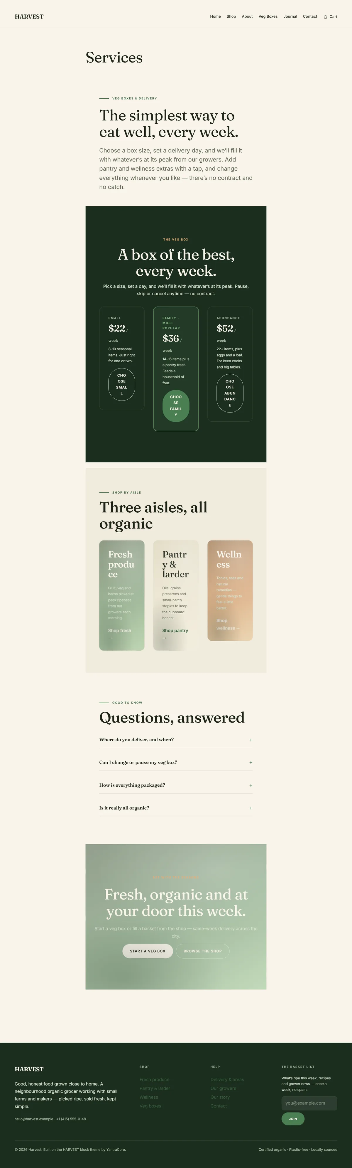 HARVEST — WooCommerce Organic Grocery Theme screenshot 5