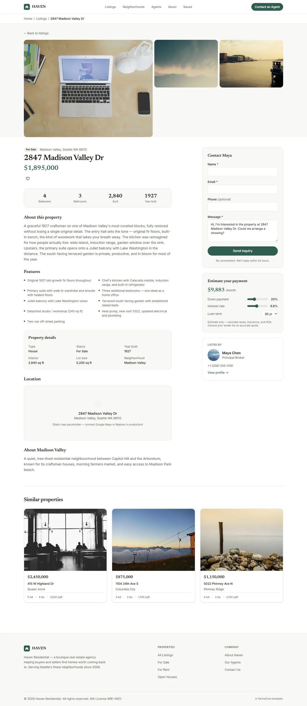 HAVEN — Real Estate Agency screenshot 3
