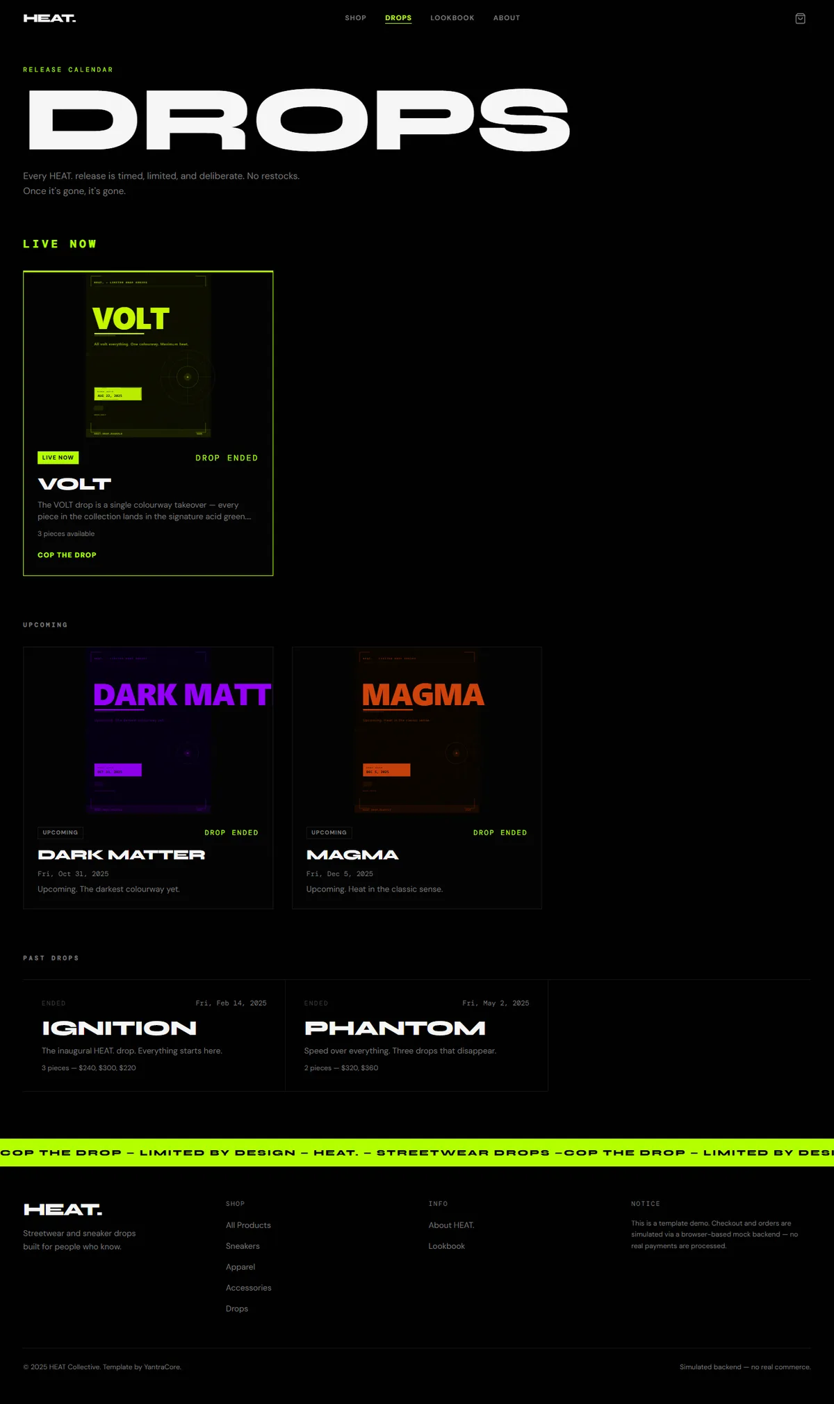 HEAT — Streetwear & Sneaker Drops screenshot 3