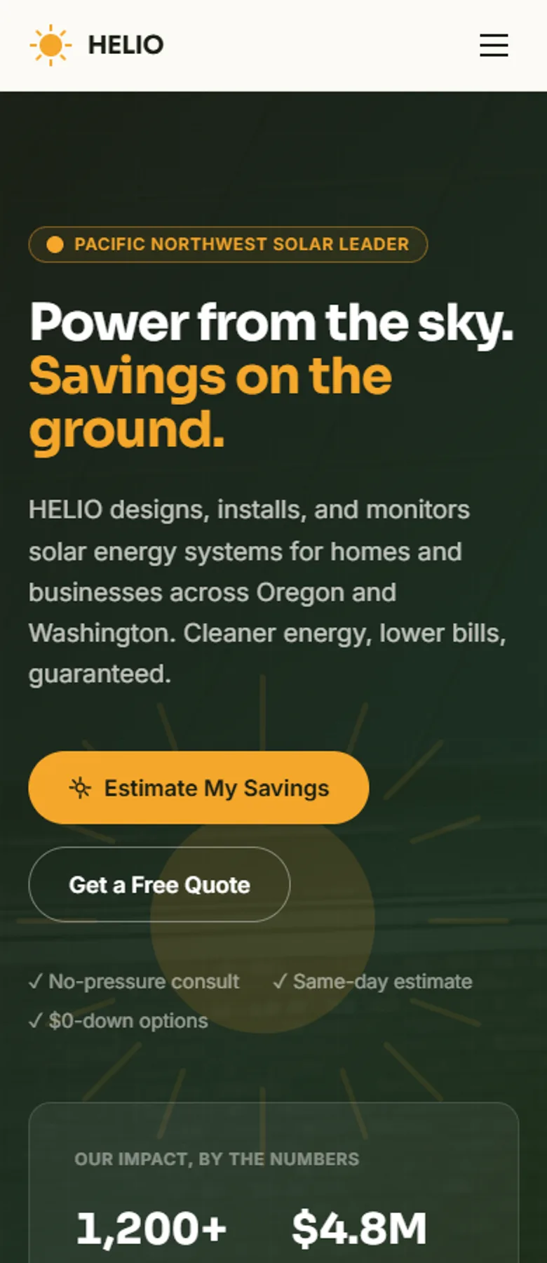 HELIO — Solar Energy Company screenshot 7