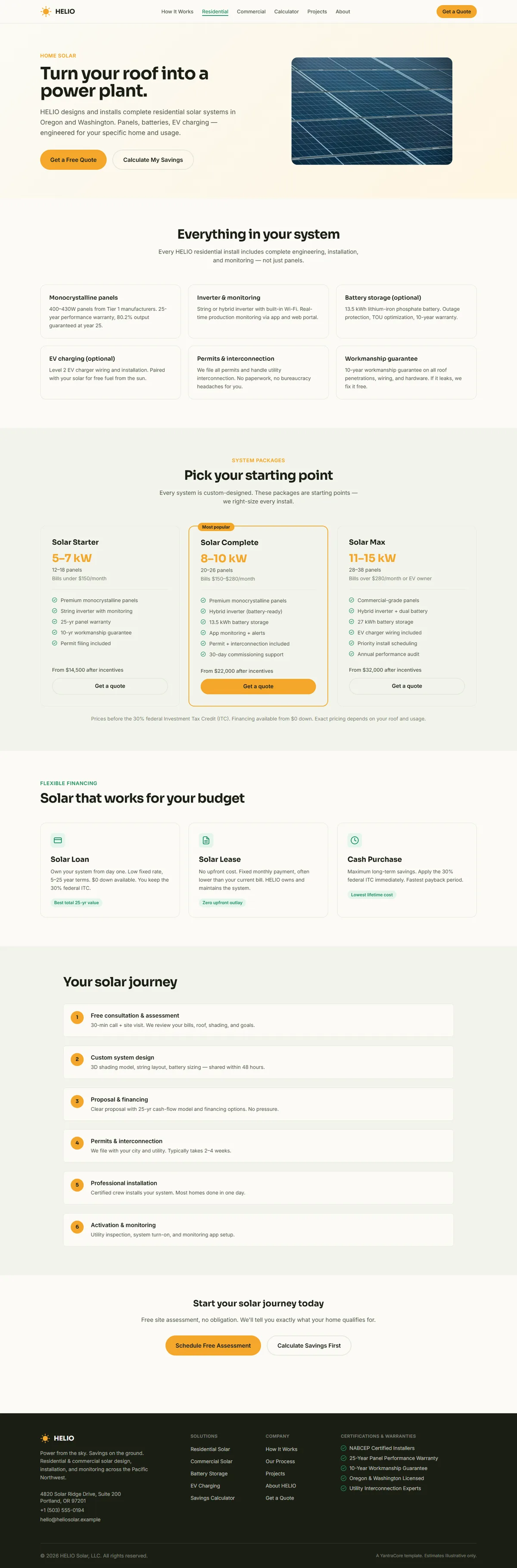 HELIO — Solar Energy Company screenshot 3